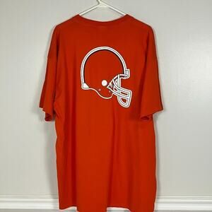 Cleveland Browns NFL Football Nike T-Shirt XXL Helmet Back Hit Vintage Y2K